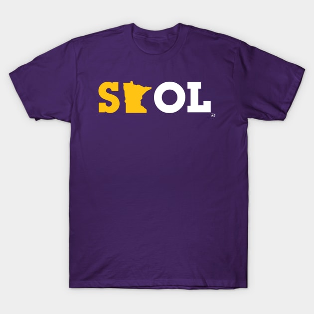 Block Script "State SKOL" T-Shirt by dhartist